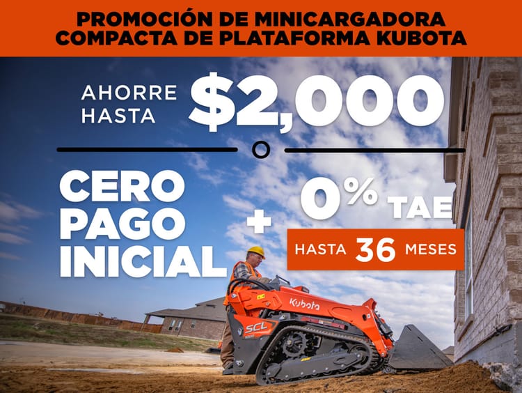 Promoción de Minicargadora Compacta de Plataforma
