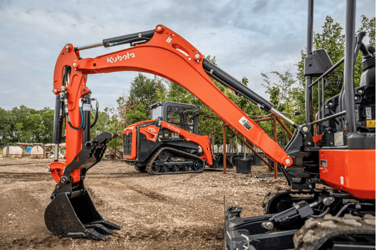 Excavator on a construction site